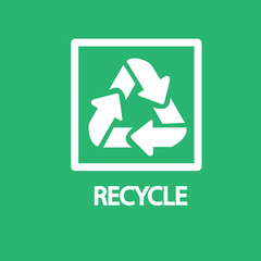 Recycle sign vector image