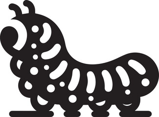 Caterpillar vector icon isolated on a white background. Caterpillar logo illustration.