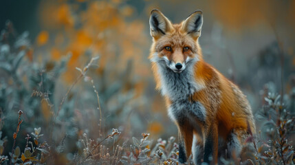 Fototapeta premium various wild animals against the background of nature 