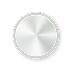 Medals logo. Round awards in gold, silver and bronze metallic colors coin. Vector