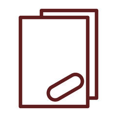 copy free Vector Line Maroon Icon Design