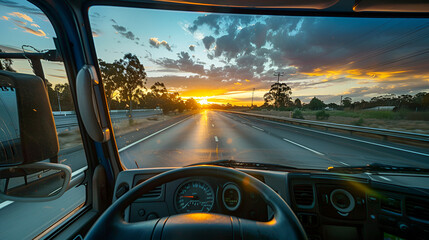 operating a truck on a highway