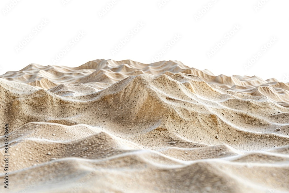 Poster a close-up view of a sandy mountain with unique textures and patterns, ideal for use in travel or ad