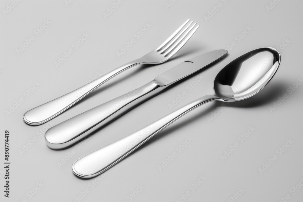 Aufkleber a set of three utensils for eating and drinking