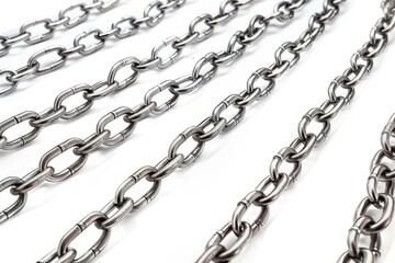 Obraz premium A detailed view of a cluster of chains