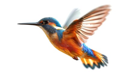 Obraz premium hummingbird on a branch generated by AI