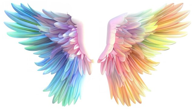 recommend clip art: wings angelic ethereal symbol on a transparent background