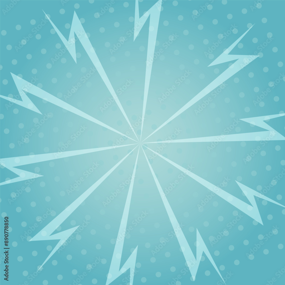 Aufkleber retro background with lightning and dots.