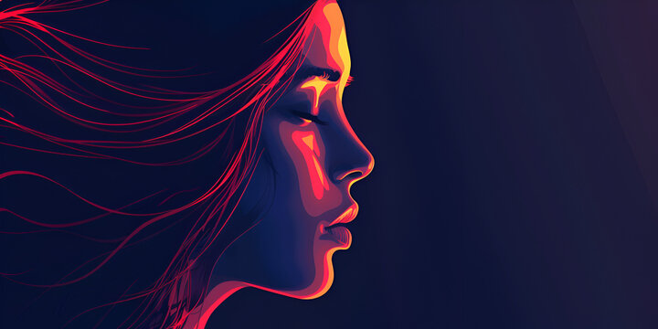 Vector for International Widows Day. gloomy drawing of a woman in tears. A significant day