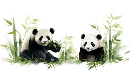 panda eating bamboo
