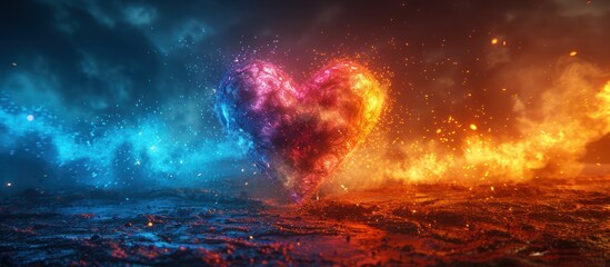 Fiery Heart in a Smoky Realm