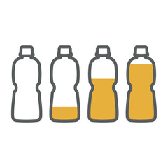 ペットボトルに入った水のイラスト