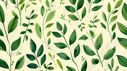 seamless pattern with leaves
