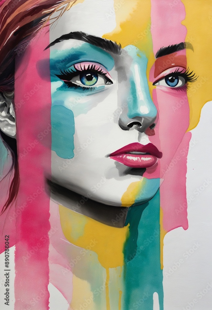Poster visual vibrancy: a mixed media exploration of color and texture