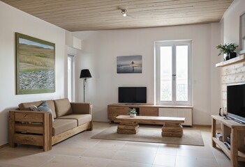 Rustic Modern Living: A Cozy Farmhouse Interior