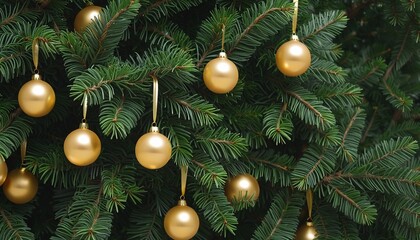 Obraz premium Golden Festive Decor in Winter Wonderland