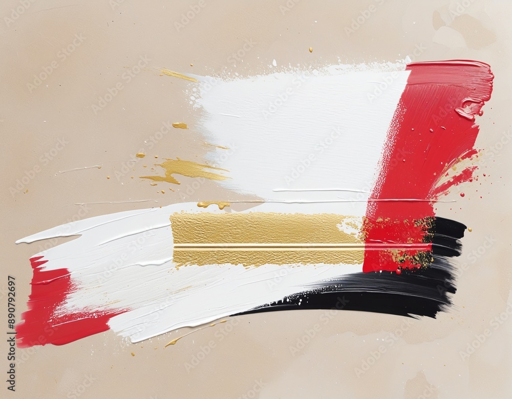 Poster abstract background with splashes