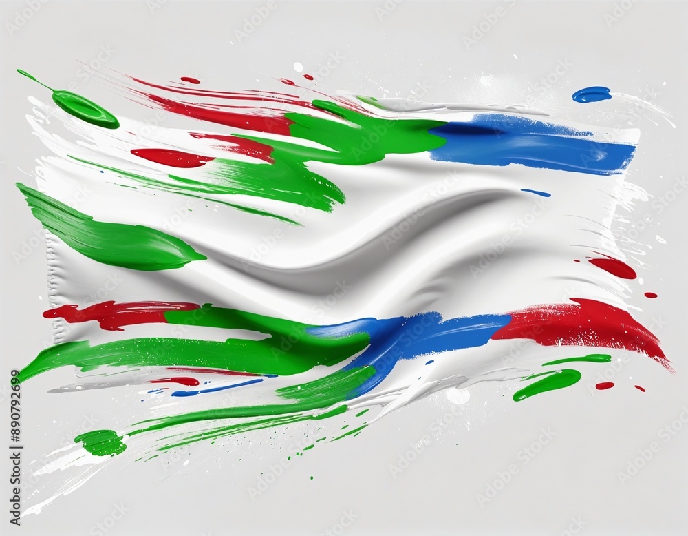 Poster abstract background with splashes