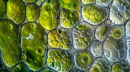 Cross-section of moss antheridium