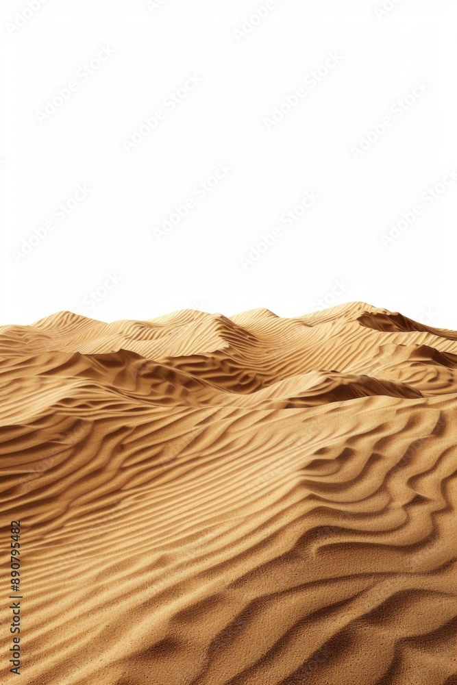Aufkleber a serene desert scene with a few sand dunes in the foreground, perfect for use in travel or adventur