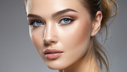 Fototapeta premium Fresh Face: Embracing Natural Beauty