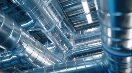 A group of interconnected pipes forming a network