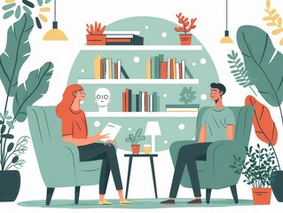 Mental health awareness campaigns close up on mental health resources on counseling center