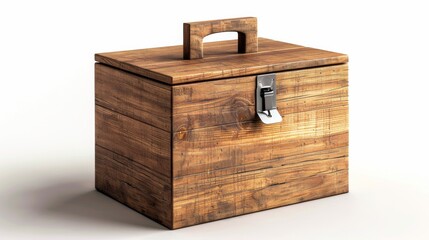 Rustic Wooden Storage Box