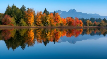 Calm Still Waters of a Large Pond near Sno