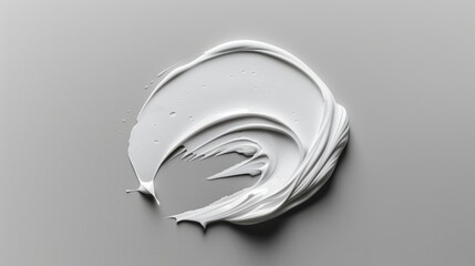 Close-up shot of a white substance on a table, possibly used for decorative or scientific purposes