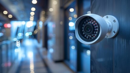 Security Camera in Modern Building