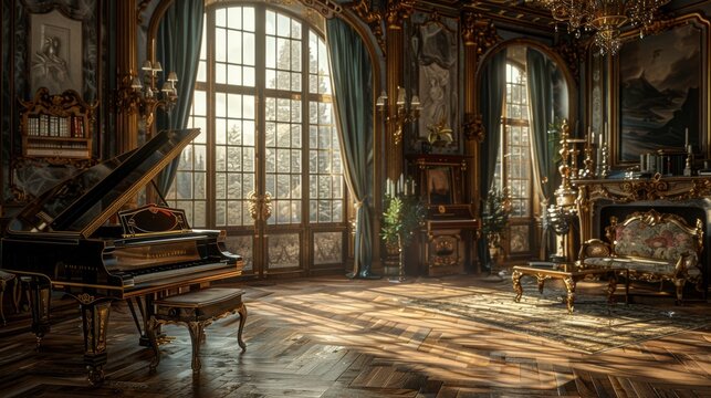 Luxurious Historic Mansion Interior