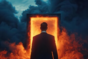 Core competency development highlighted in an ultramodern, supernatural scene, with copy space