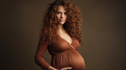 Transgender man in advanced pregnancy, heavily pregnant, a unique and significant moment