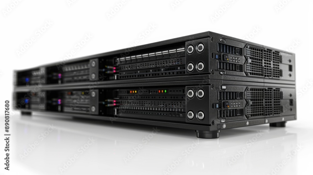 Sticker Server Racks in Data Center