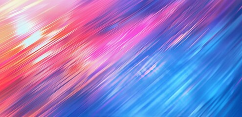 Abstract Diagonal Lines In Pink And Blue Colors