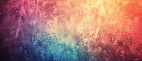 Obraz premium Vibrant abstract gradient artwork blending purple, blue, and orange hues creating a soothing atmosphere.