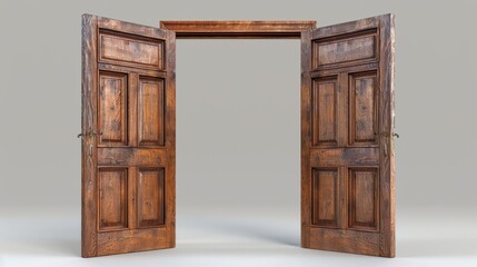 Double Wooden Doors