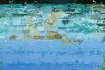 Oil paintings and various flowers, birds, leaves, tigers, and animals are beautiful