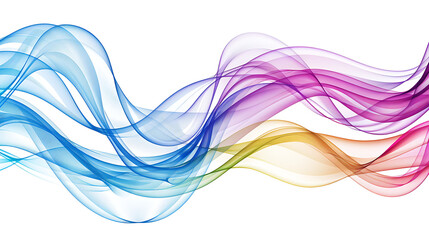 Harmonious Flow of Multicolor Waves background