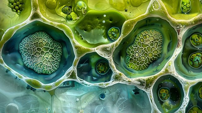 Cross section of moss antheridium