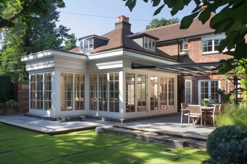 House Extension: Modern Conservatory Sunroom for Contemporary Home