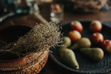 Dried herbs and fruits