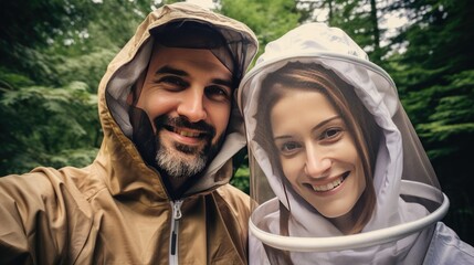 couple in the forest