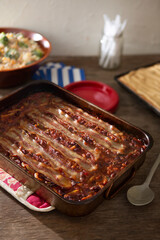 BBQ Barbecue Baked Beans Summer Potluck Gathering