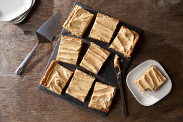 Peanut Butter Blondies Bars Summer Potluck Gathering