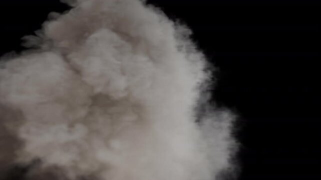 Smoke, steam, mist, fog, cloud wiping across frame, 25p with alpha channel for transparent background can be used as a wipe, transition, reveal or curtain	