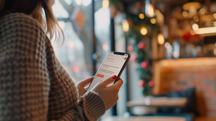 スマートフォンで受信したメール通知