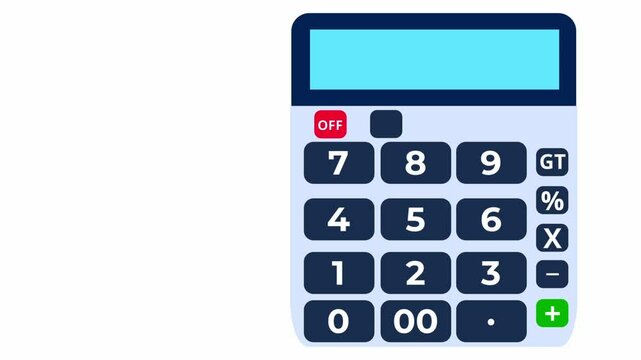 Businessman Hand using calculator to calculate money profits.
