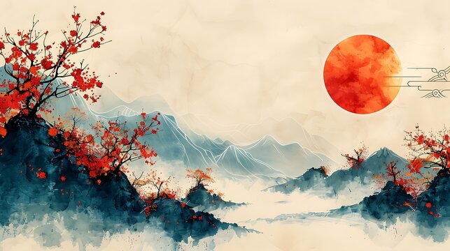 Retirement announcement card with an open area and writing space available on the right side The card features serene and calm design elements marking the transition into a welldeserved retirement